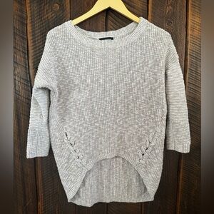 Express boat neck sweater with lace detail.  Xs